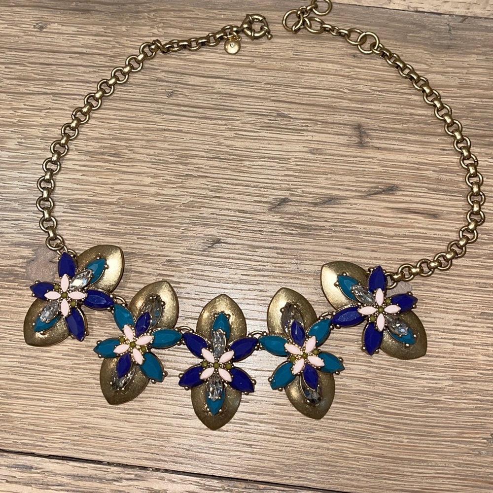 J crew gold chunky necklace